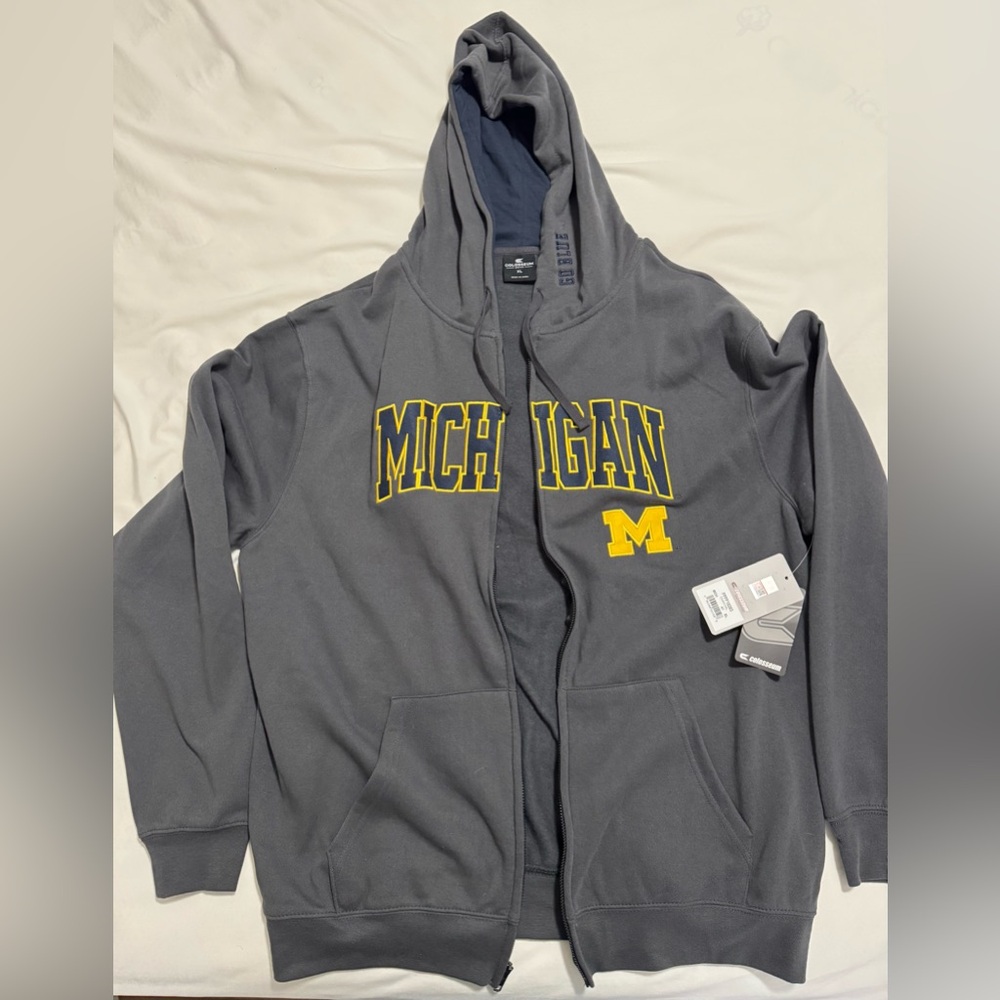 Colosseum Michigan Hoodie - Gray